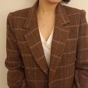 Plaid blazer